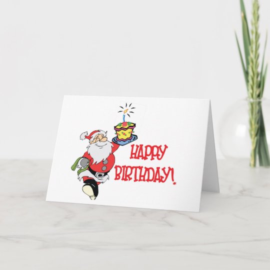 Christmas Birthday Card | Zazzle.com