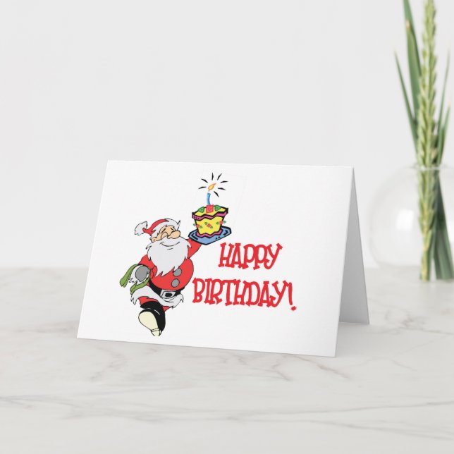 Christmas Birthday Card (Front)