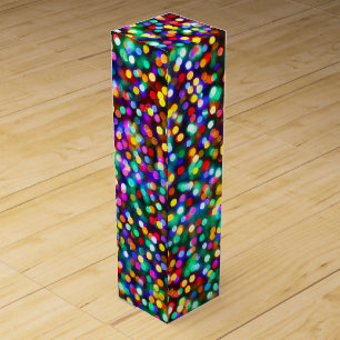 Christmas Birthday Happy Lights Wine Gift Box