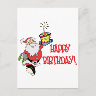 Christmas Birthday Holiday Postcard
