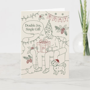 Christmas Birthday Humor Birthday Card