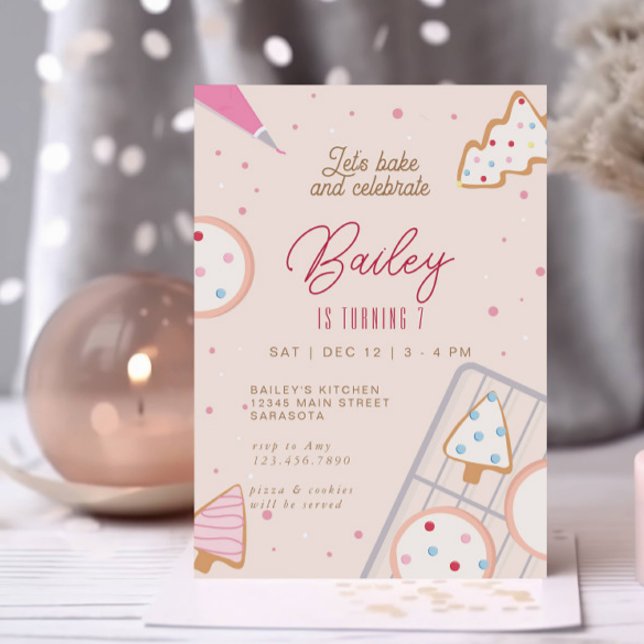 Christmas Birthday Party Cookie Decorating Invitation (Creator Uploaded)