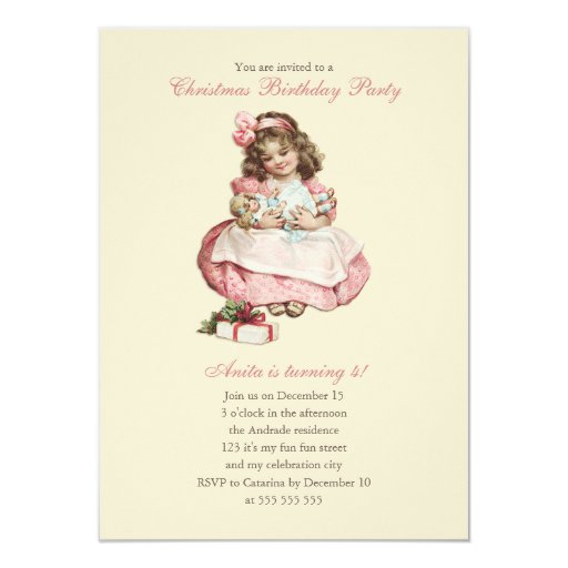 Old Fashioned Birthday Party Invitations 3