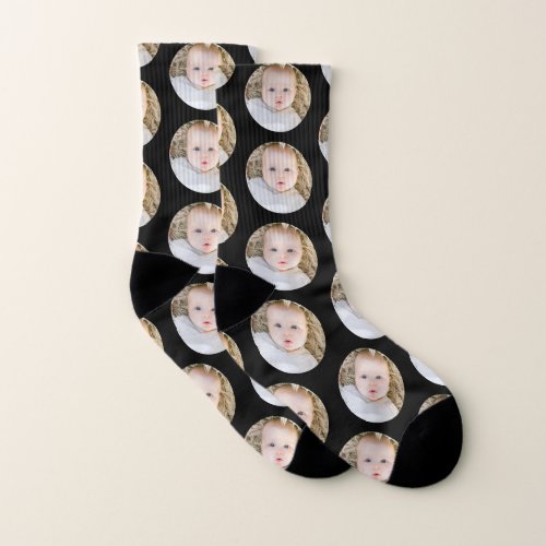 Christmas Birthday Personalized photo Socks