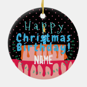 Christmas Birthday Photo Ornament HAMbyWG