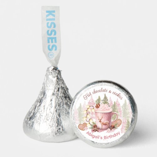 Christmas Birthday Pink Hot Chocolate Hersheys Kisses