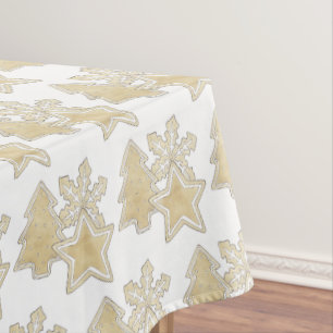 Christmas Biscuits Sand Tarts Sugar Cookies Xmas Tablecloth