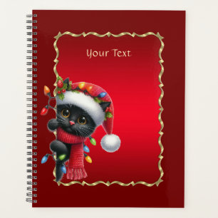 Christmas Black Cat Holiday Planner