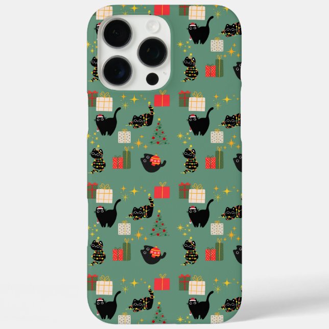  Christmas Black Cats Case-Mate iPhone Case (Back)