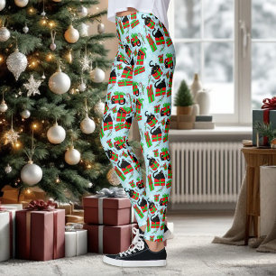 Christmas Black Cats Leggings