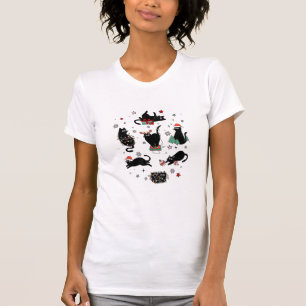 Christmas Black Cats T-Shirt