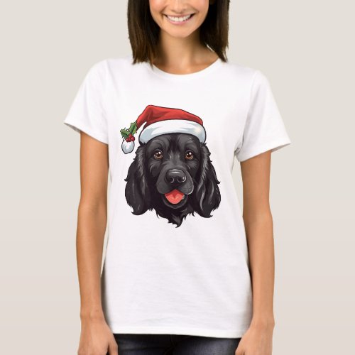 Christmas black Cocker Spaniel T_shirt