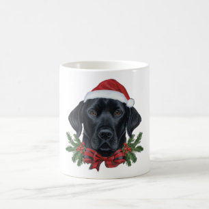 Christmas Black Lab Dog Mug –Holiday Labrador Gift