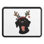 Christmas Black Lab   Hitch Cover