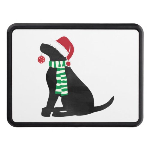 Christmas Black Lab Holiday Dog  Hitch Cover