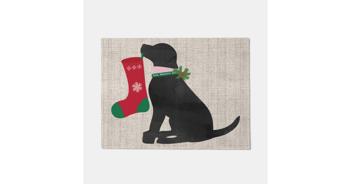 Buy: Christmas Snowflakes Golden Retriever Doormat Dog