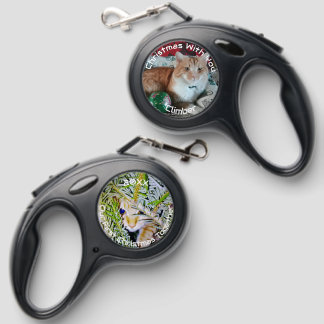 Christmas Black Leash Custom Cat Two Photos Name