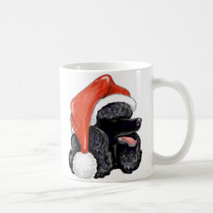 Christmas Black Standard Poodle Coffee Mug