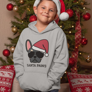 Christmas Black Tan French Bulldog Hoodie