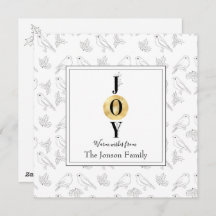 Christmas black white gold floral chic typography