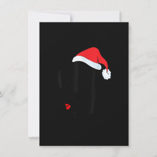 Christmas Black Women African American Santa Hat P Invitation