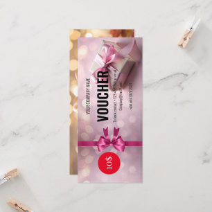 Christmas Blank Gift Certificates Cards Vouchers