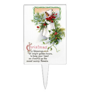 Christmas Blessing Cake Topper