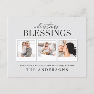 Christmas blessing multi photo holiday