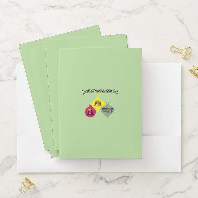 Christmas Blessing  Pocket Folder (In Situ)