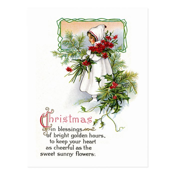 Christmas Blessing Postcard | Zazzle