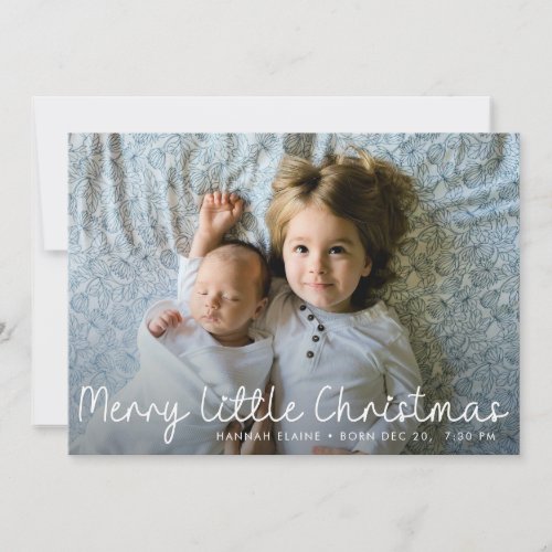 christmas blessing script birth announcement card