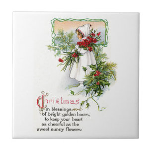 Christmas Blessing Tile