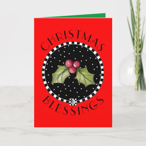 Christmas Blessings Christmas Card