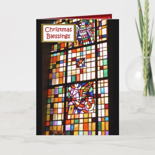 Christmas blessings holiday card