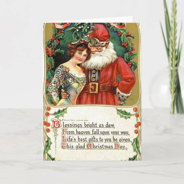 Christmas Blessings Holiday Card (Front)