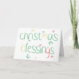 Christmas Blessings Holiday Card
