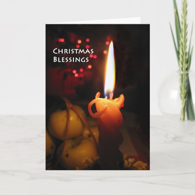 Christmas Blessings Holiday Card (Front)