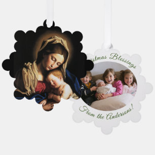 Christmas Blessings Ornament Card
