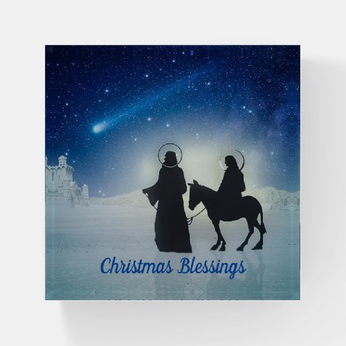 Christmas Blessings Paperweight