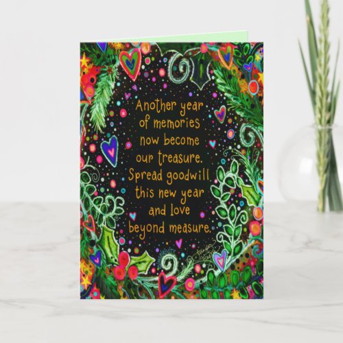 Christmas Blessings Quote Pretty Inspirational  Card