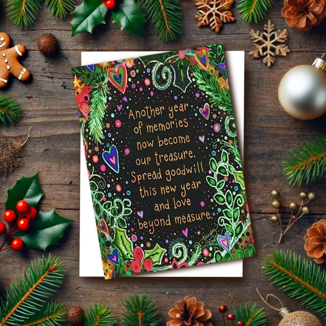 Christmas Blessings Quote Pretty Inspirational  Card (Creator Uploaded)