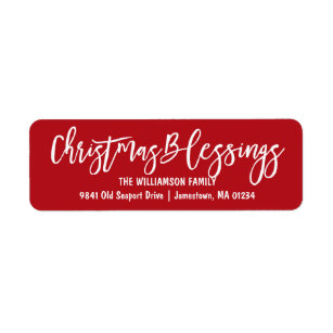 Religious Christmas Return Address Labels | Zazzle