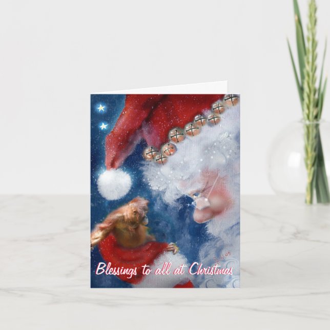 Christmas Blessings to All Holiday Card (Front)