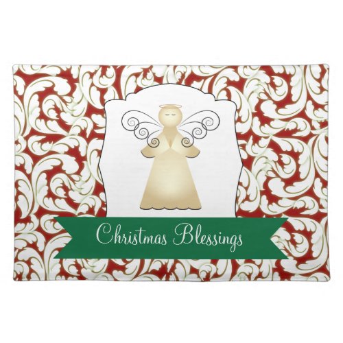 Christmas Blessings with Angel Placemat