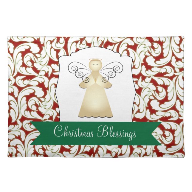 Christmas Blessings with Angel Placemat (Front)