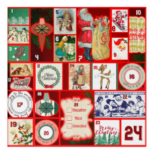 Christmas Block Advent Illustration Square Art