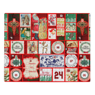 Christmas Block Advent Illustration Square Art Jigsaw Puzzle