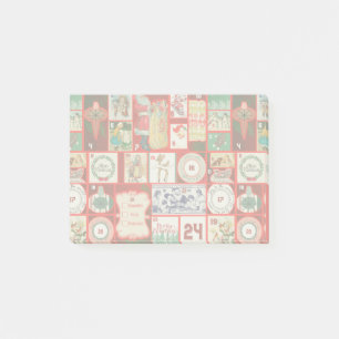 Christmas Block Advent Illustration Square Art Post-it Notes