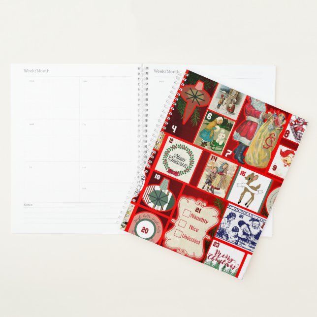 Christmas Block Illustration Squares Planner (Display)