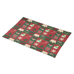 Christmas Blocks-COTTON PLACEMAT